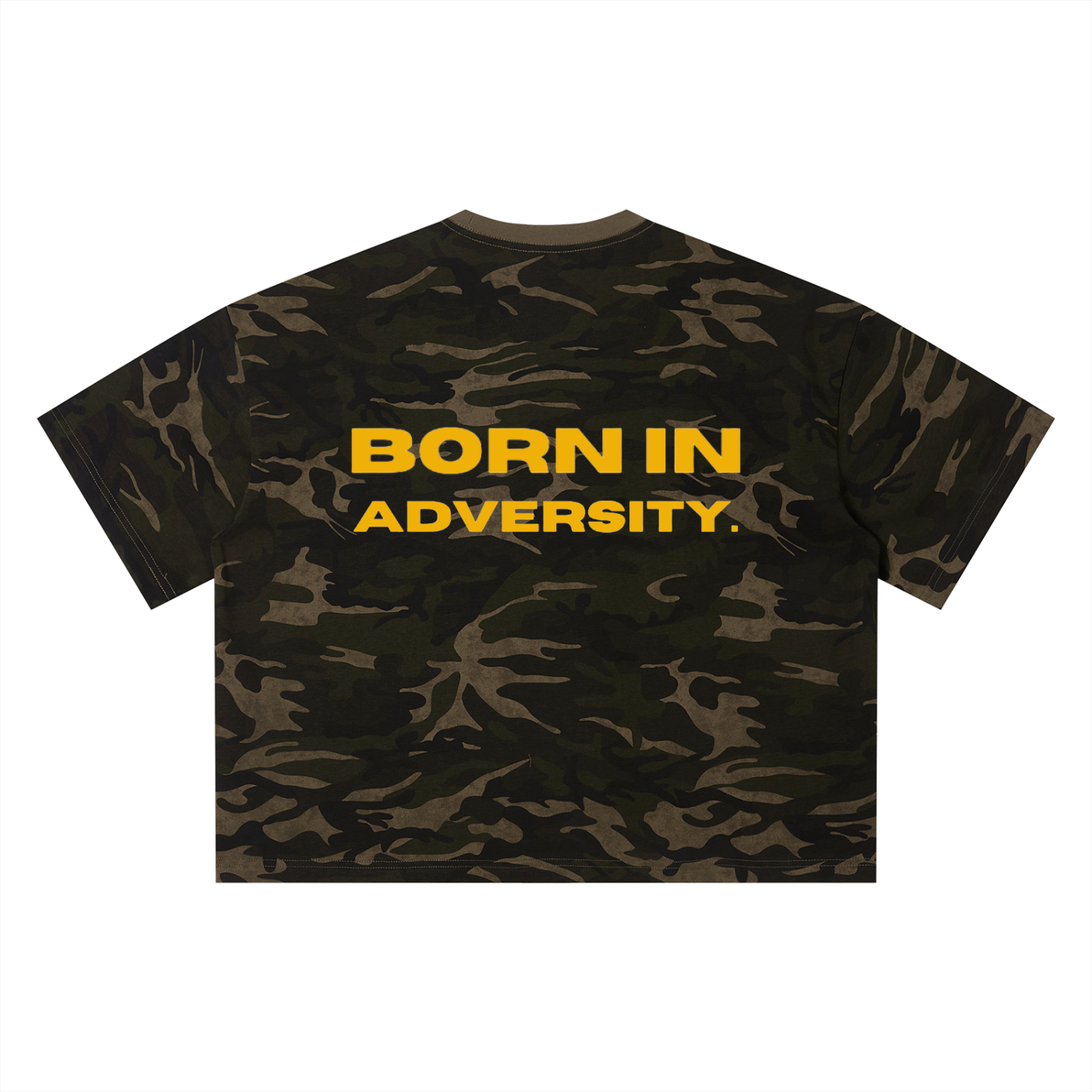Evolve Camo Boxy T-Shirt (Size Up)